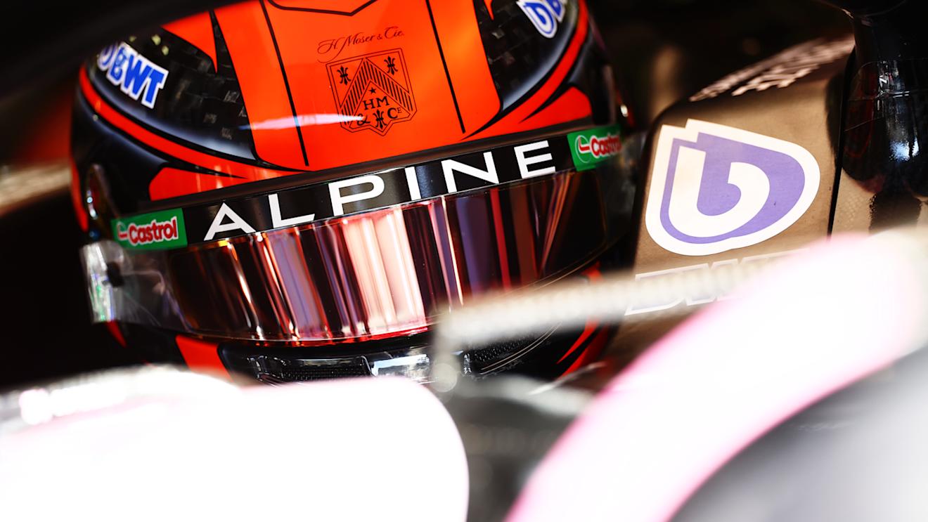 BAHRAIN, BAHRAIN - FEBRUARY 29: Esteban Ocon of France and Alpine F1 prepares to drive in the garage during practice ahead of the F1 Grand Prix of Bahrain at Bahrain International Circuit on February 29, 2024 in Bahrain, Bahrain. (Photo by Mark Thompson/Getty Images)