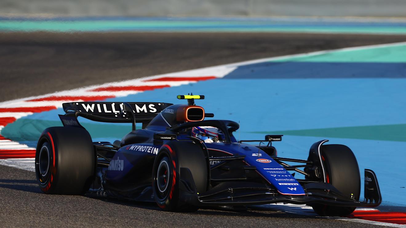 BAHRAIN, BAHRAIN - MARCH 01: Logan Sargeant of United States driving the (2) Williams FW46 Mercedes on track during final practice ahead of the F1 Grand Prix of Bahrain at Bahrain International Circuit on March 01, 2024 in Bahrain, Bahrain. (Photo by Mark Thompson/Getty Images)