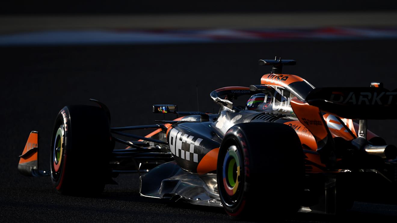BAHRAIN, BAHRAIN - MARCH 01: Oscar Piastri of Australia driving the (81) McLaren MCL38 Mercedes on track during final practice ahead of the F1 Grand Prix of Bahrain at Bahrain International Circuit on March 01, 2024 in Bahrain, Bahrain. (Photo by Rudy Carezzevoli/Getty Images)