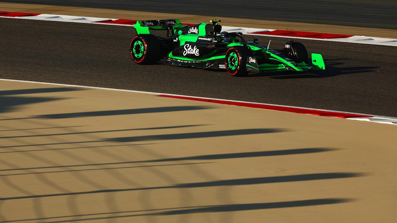 BAHRAIN, BAHRAIN - MARCH 01: Zhou Guanyu of China driving the (24) Kick Sauber C44 Ferrari on track during final practice ahead of the F1 Grand Prix of Bahrain at Bahrain International Circuit on March 01, 2024 in Bahrain, Bahrain. (Photo by Bryn Lennon - Formula 1/Formula 1 via Getty Images)