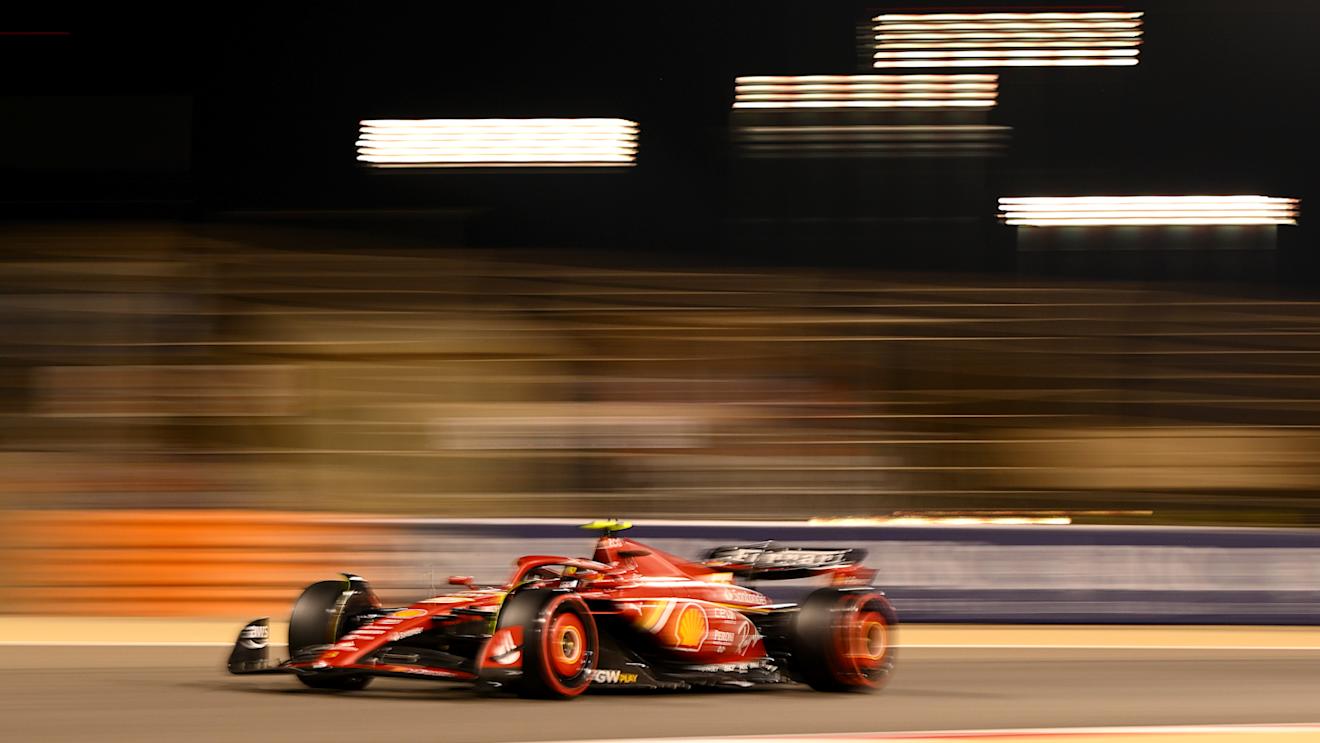 BAHRAIN, BAHRAIN - MARCH 01: Carlos Sainz of Spain driving (55) the Ferrari SF-24 on track during qualifying ahead of the F1 Grand Prix of Bahrain at Bahrain International Circuit on March 01, 2024 in Bahrain, Bahrain. (Photo by Clive Mason/Getty Images)