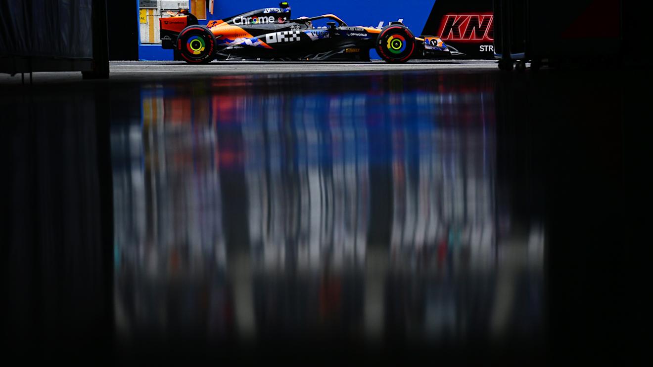 SUZUKA, JAPAN - APRIL 05: Lando Norris of Great Britain driving the (4) McLaren MCL38 Mercedes in the Pitlane during practice ahead of the F1 Grand Prix of Japan at Suzuka International Racing Course on April 05, 2024 in Suzuka, Japan. (Photo by Mario Renzi - Formula 1/Formula 1 via Getty Images)