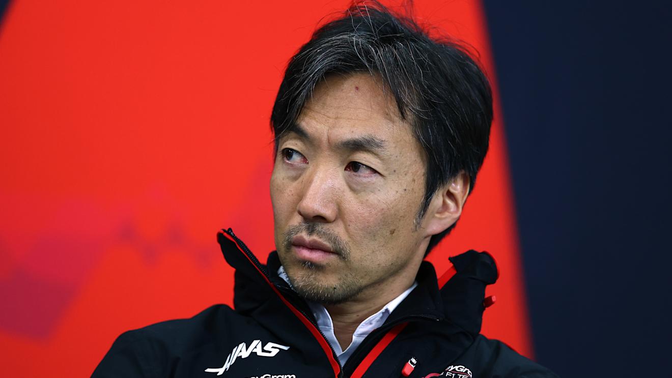 SUZUKA, JAPAN - APRIL 05:  Haas F1 Team Principal Ayao Komatsu attends the Team Principals Press Conference during practice ahead of the F1 Grand Prix of Japan at Suzuka International Racing Course on April 05, 2024 in Suzuka, Japan. (Photo by Bryn Lennon/Getty Images)