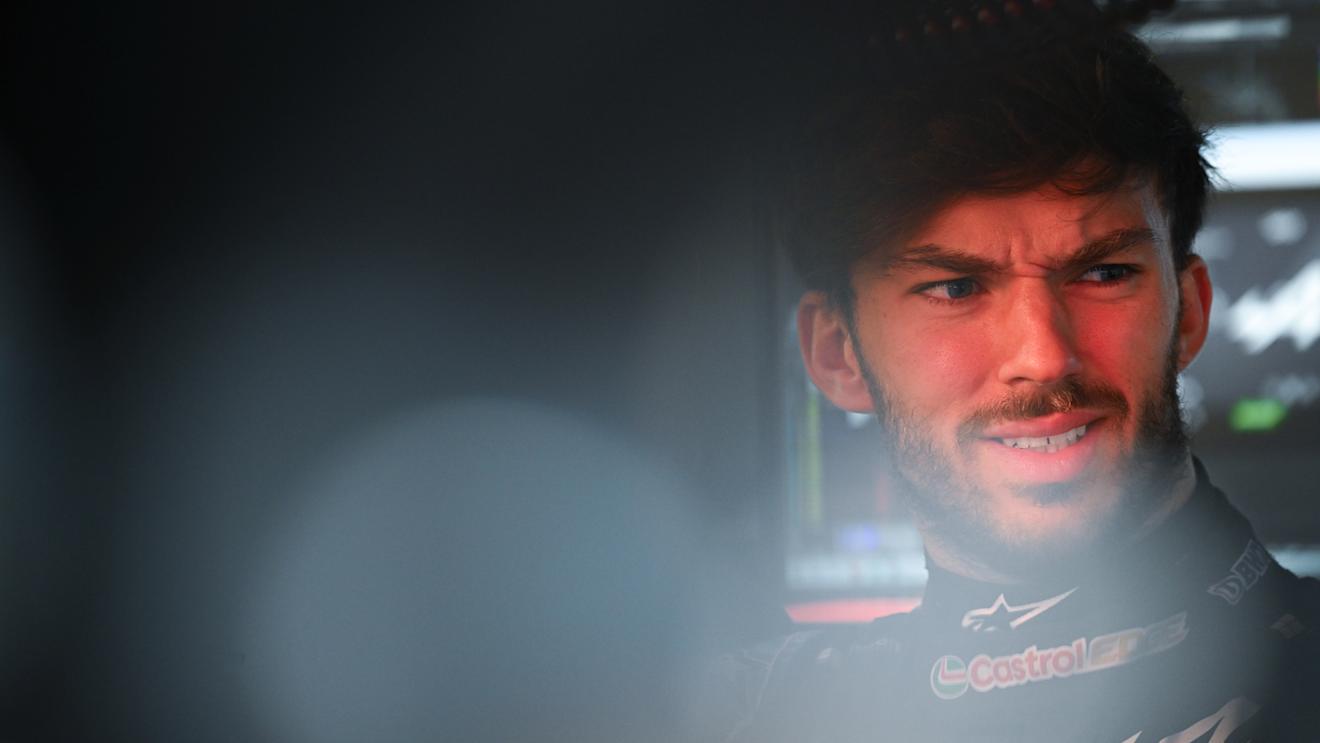 SUZUKA, JAPAN - APRIL 05: Pierre Gasly of France and Alpine F1 looks on in the garage during practice ahead of the F1 Grand Prix of Japan at Suzuka International Racing Course on April 05, 2024 in Suzuka, Japan. (Photo by Clive Mason/Getty Images)