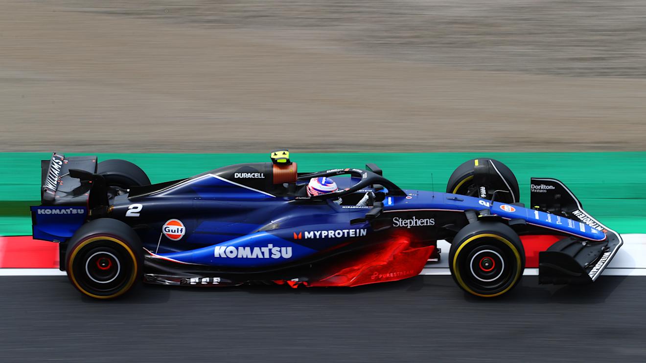 SUZUKA, JAPAN - APRIL 06: Logan Sargeant of United States driving the (2) Williams FW46 Mercedes on track during final practice ahead of the F1 Grand Prix of Japan at Suzuka International Racing Course on April 06, 2024 in Suzuka, Japan. (Photo by Peter Fox/Getty Images)
