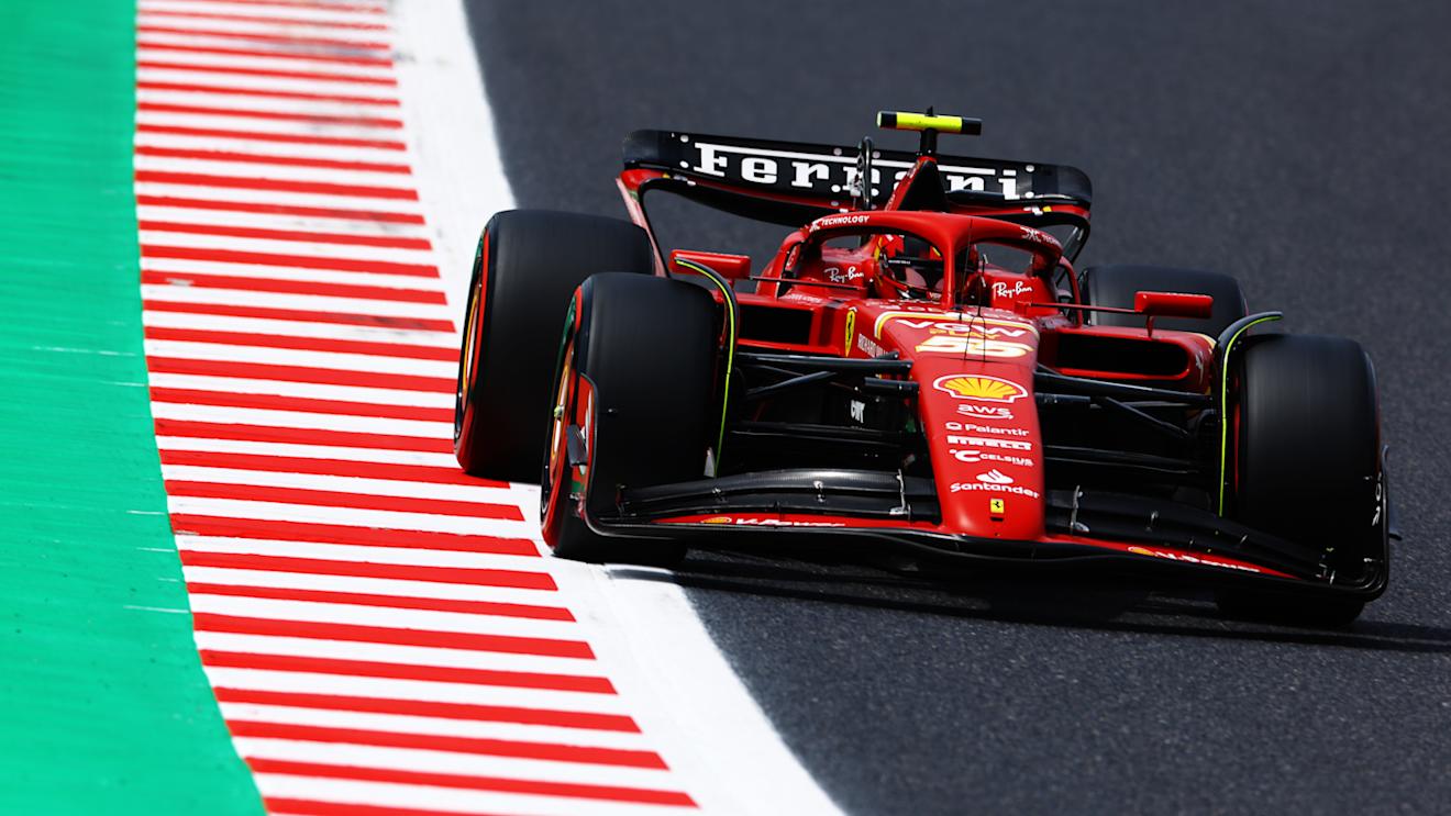 SUZUKA, JAPAN - APRIL 06: Carlos Sainz of Spain driving (55) the Ferrari SF-24 on track during final practice ahead of the F1 Grand Prix of Japan at Suzuka International Racing Course on April 06, 2024 in Suzuka, Japan. (Photo by Mark Thompson/Getty Images)