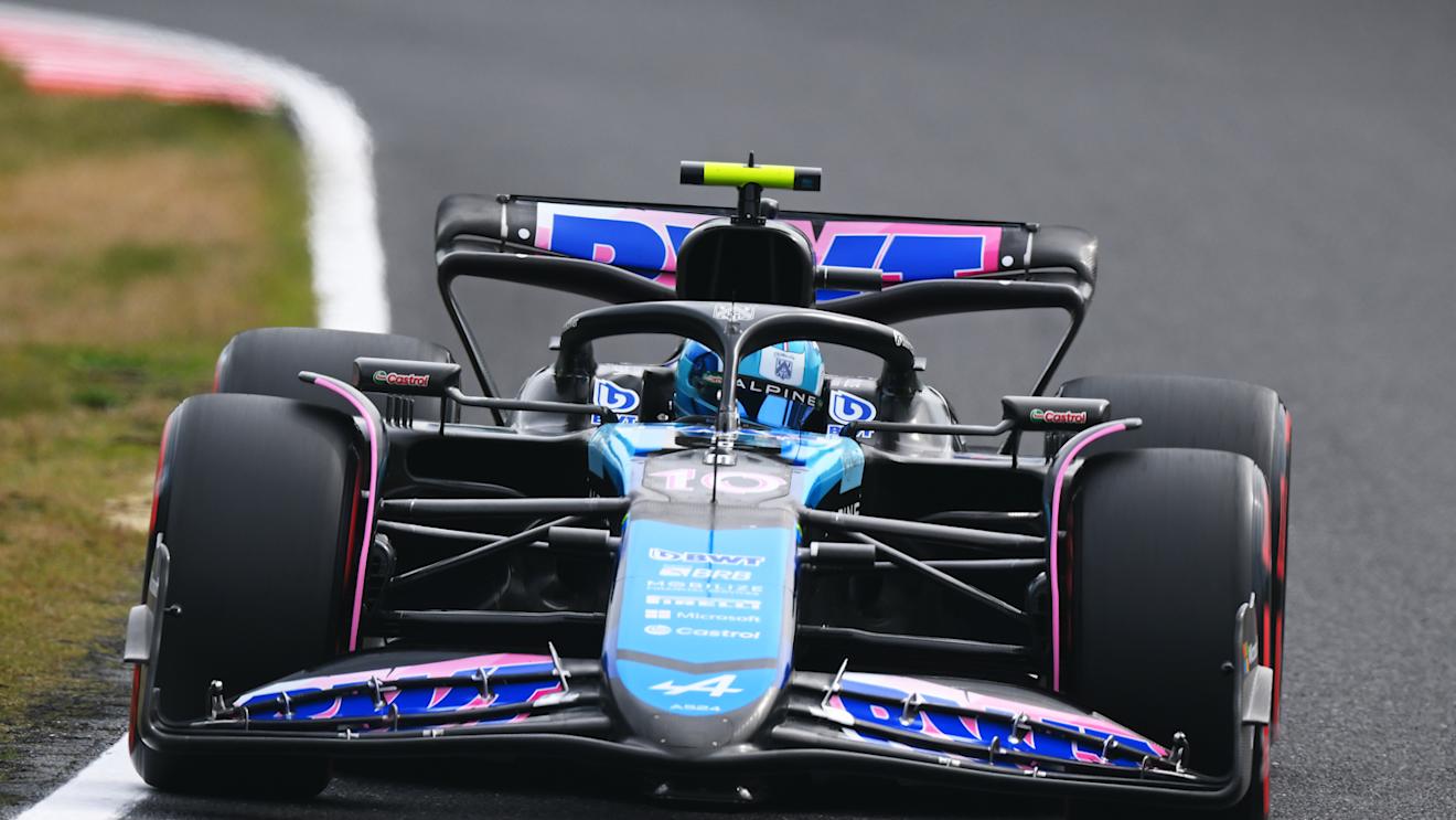 SUZUKA, JAPAN - APRIL 06: Pierre Gasly of France driving the (10) Alpine F1 A524 Renault on track during qualifying ahead of the F1 Grand Prix of Japan at Suzuka International Racing Course on April 06, 2024 in Suzuka, Japan. (Photo by Clive Mason/Getty Images)