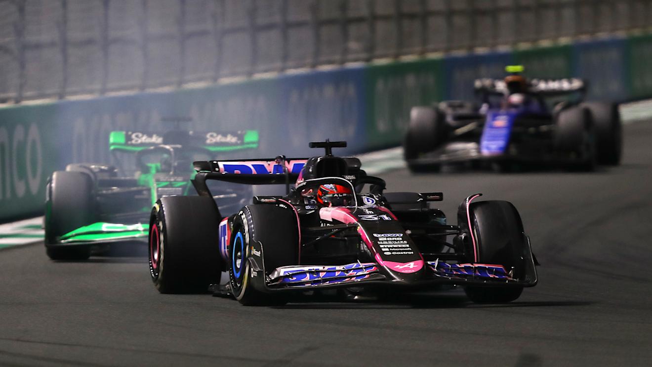 JEDDAH, SAUDI ARABIA - MARCH 09: Esteban Ocon of France driving the (31) Alpine F1 A524 Renault on track during the F1 Grand Prix of Saudi Arabia at Jeddah Corniche Circuit on March 09, 2024 in Jeddah, Saudi Arabia. (Photo by Joe Portlock - Formula 1/Formula 1 via Getty Images)