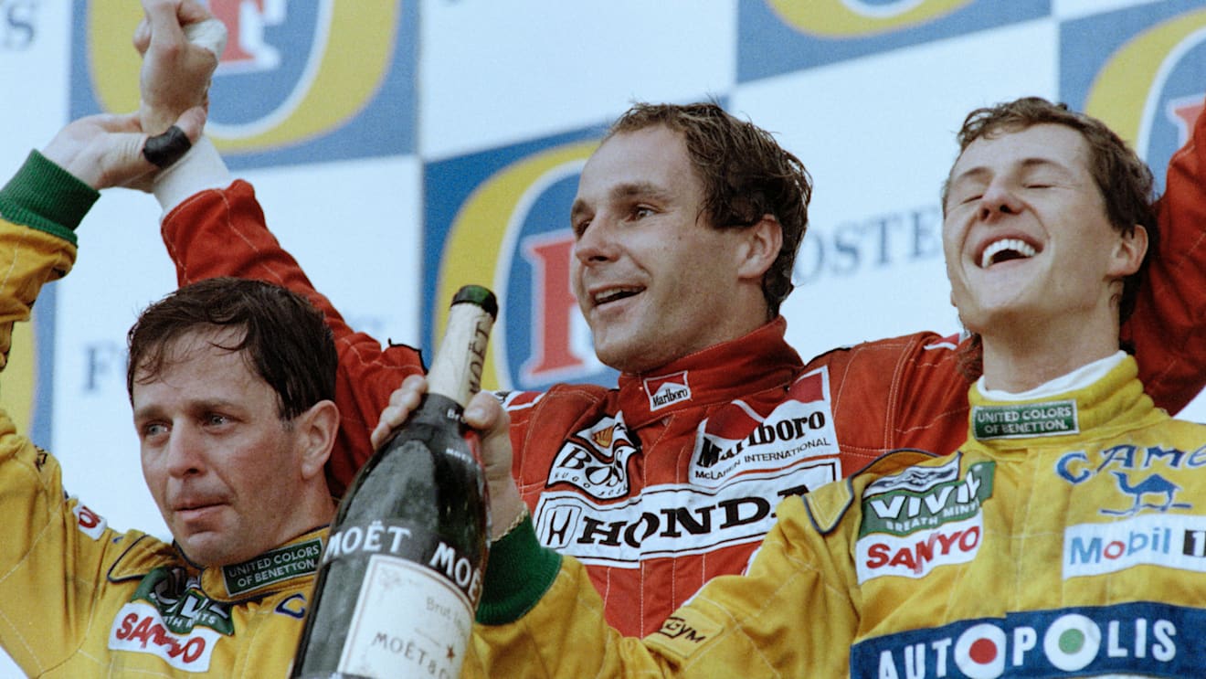 Gerhard Berger took McLaren-Honda’s last race win at the 1992 finale in Adelaide