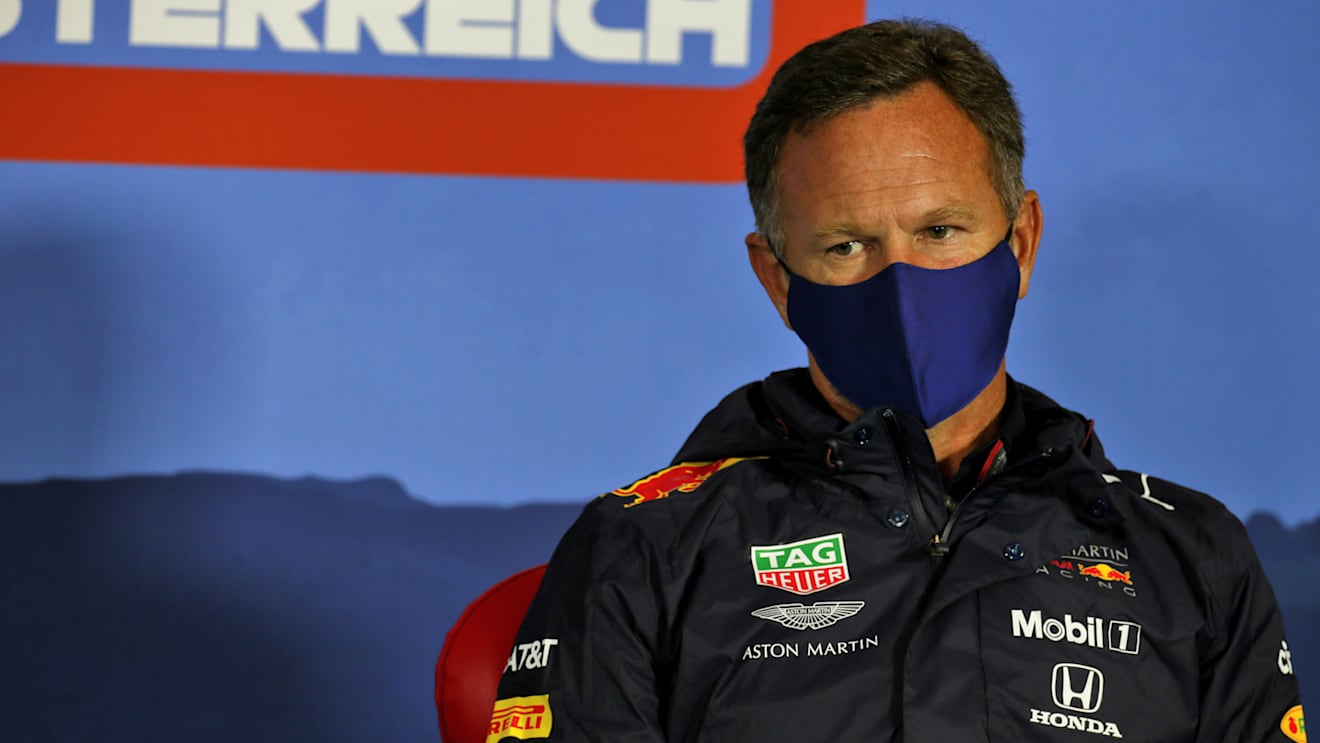 Christian Horner (GBR) Red Bull Racing Team Principal in the FIA Press Conference.
03.07.2020. Formula 1 World Championship, Rd 1, Austrian Grand Prix, Spielberg, Austria, Practice Day.
- www.xpbimages.com, EMail: requests@xpbimages.com © Copyright: FIA Pool For Editorial Use Only