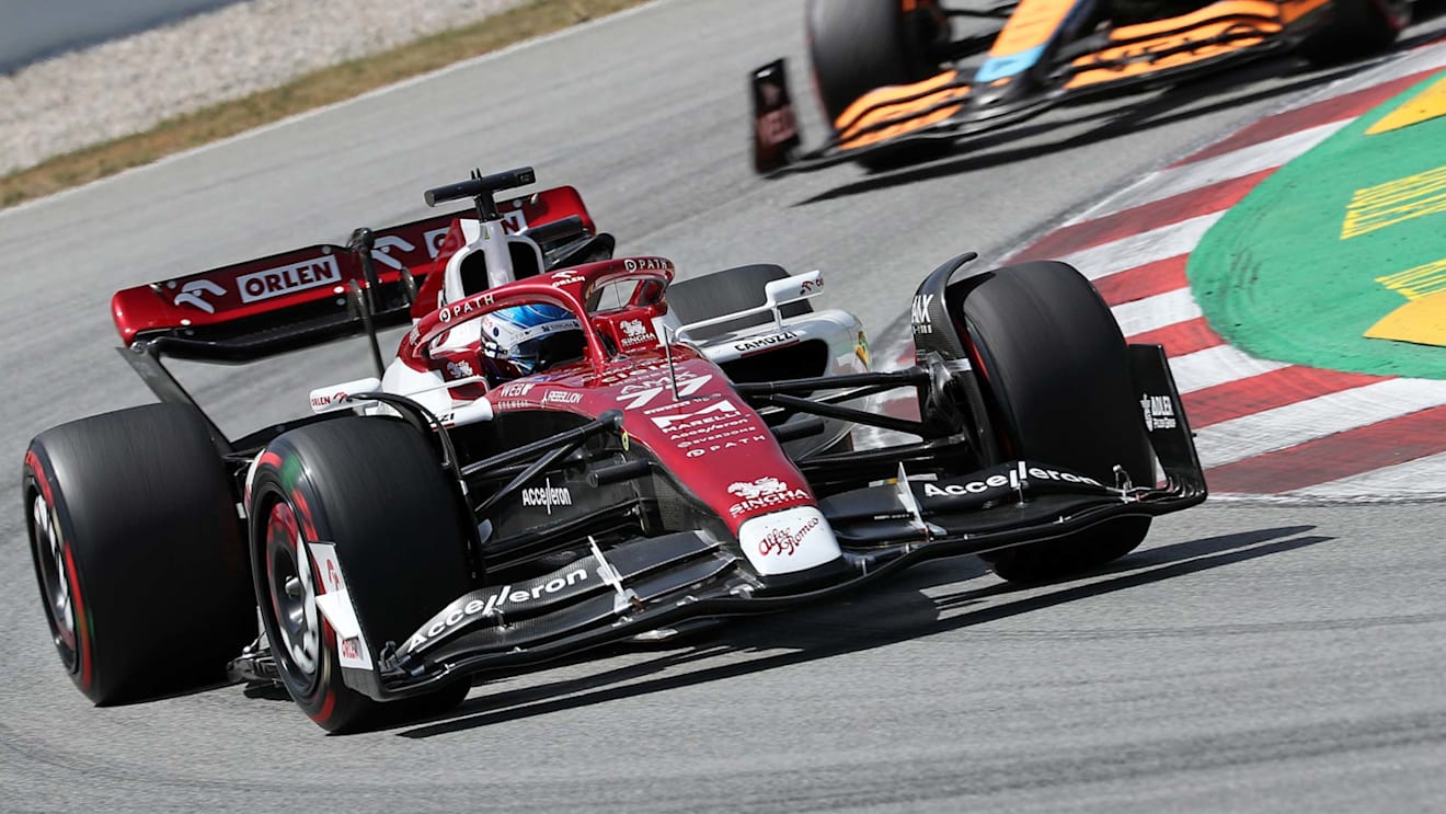 Valtteri Bottas's Alfa Romeo during the Formula 1 Pirelli GP of Spain, held at the Circuit de Barcelona Catalunya, in Barcelona, on 22th May 2022. -- (Photo by Urbanandsport/NurPhoto via Getty Images)