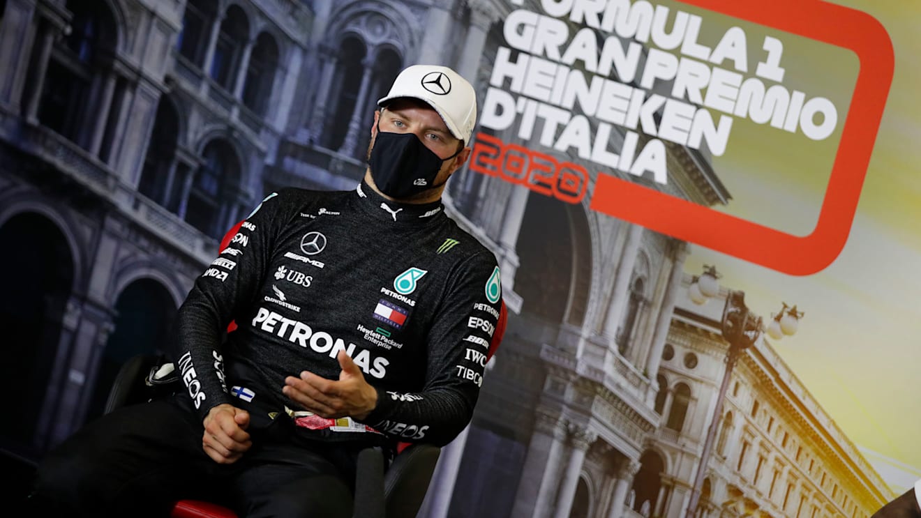 BOTTAS Valtteri (fin), Mercedes AMG F1 GP W11 Hybrid EQ Power+, portrait during the Formula 1 Gran Premio Heineken D’italia 2020, 2020 Italian Grand Prix, from September 4 to 6, 2020 on the Autodromo Nazionale di Monza, in Monza, near Milano, Italy - Photo Florent Gooden / DPPI  