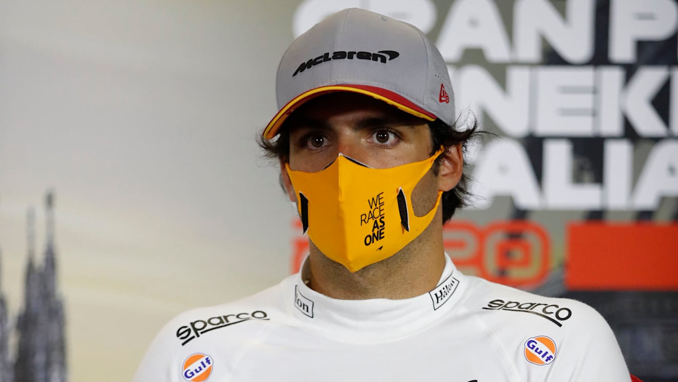 SAINZ Carlos (spa), McLaren Renault F1 MCL35, portrait during the Formula 1 Gran Premio Heineken D’italia 2020, 2020 Italian Grand Prix, from September 4 to 6, 2020 on the Autodromo Nazionale di Monza, in Monza, near Milano, Italy - Photo Florent Gooden / DPPI  