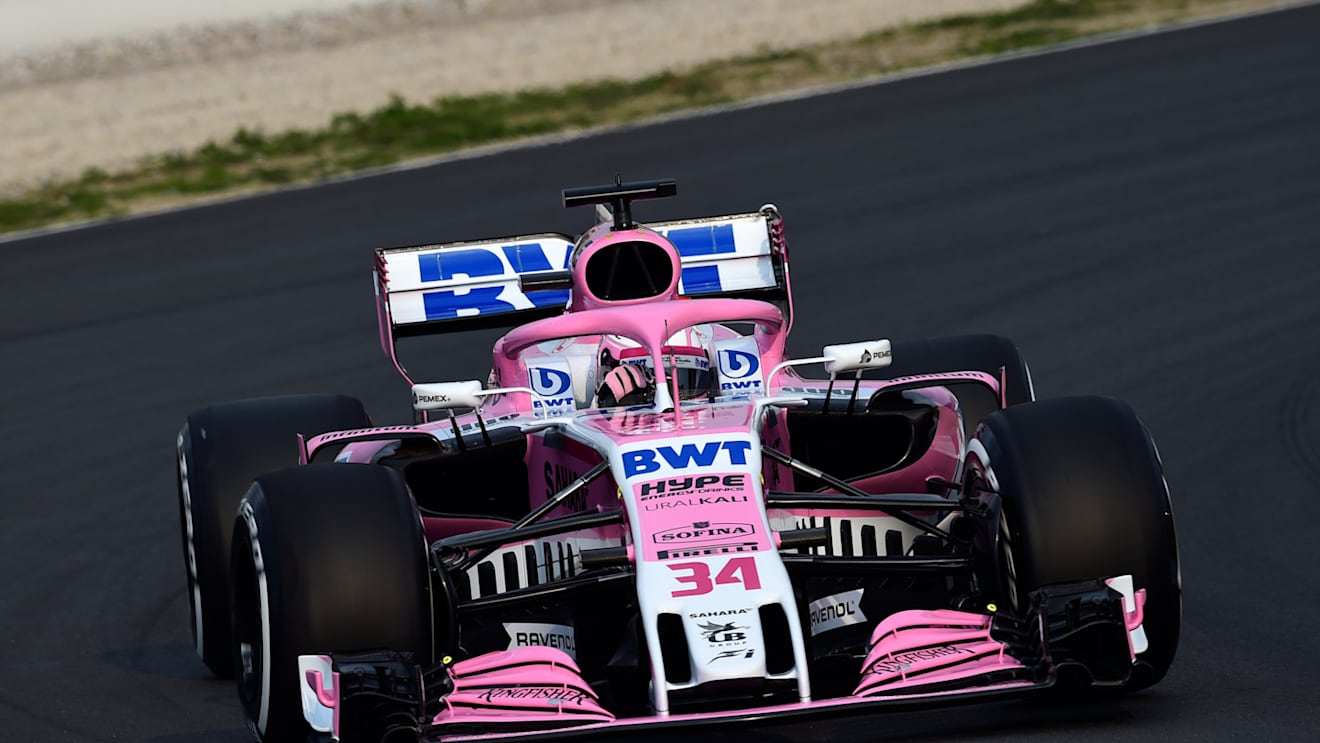 Nikita Mazepin (RUS) Sahara Force India F1 VJM11 at Formula One Testing, Day One, Barcelona, Spain, 26 February 2018. © Sutton Images