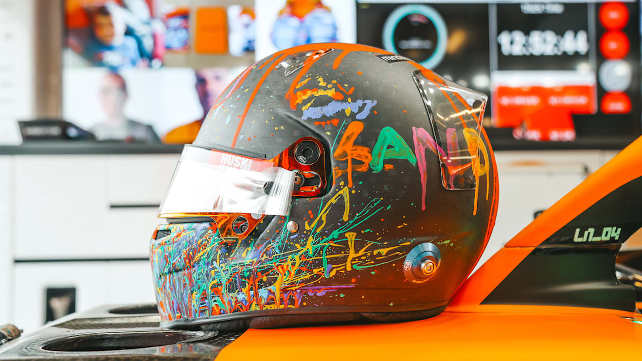 Lando Norris's Mind helmet