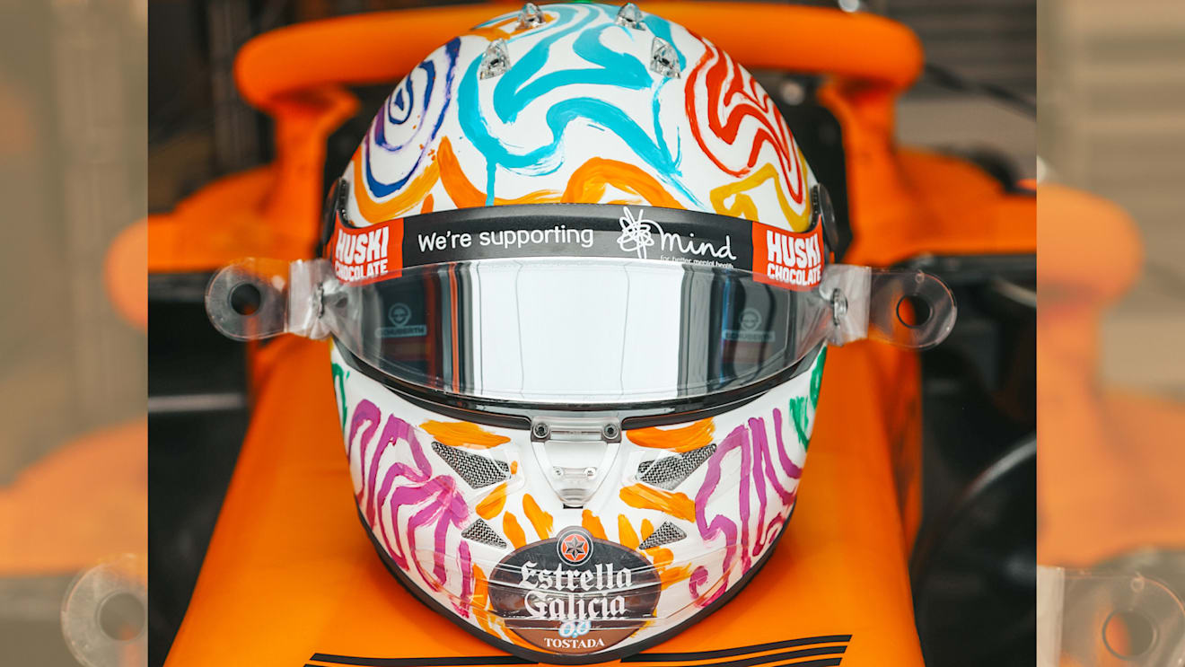 Carlos Sainz's Mind helmet