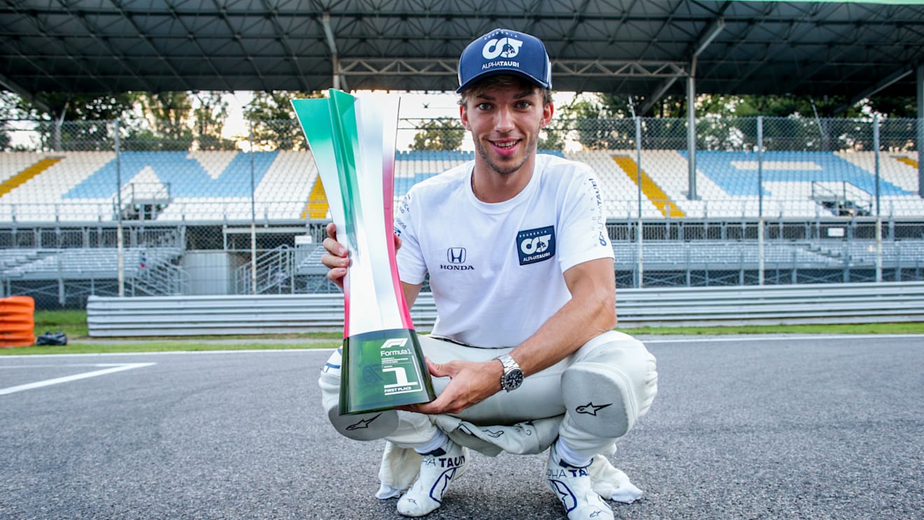 MONZA, ITALY - SEPTEMBER 06: Pierre Gasly of Scuderia AlphaTauri and France  during the F1 Grand Prix of Italy at Autodromo di Monza on September 06, 2020 in Monza, Italy. (Photo by Peter Fox/Getty Images)