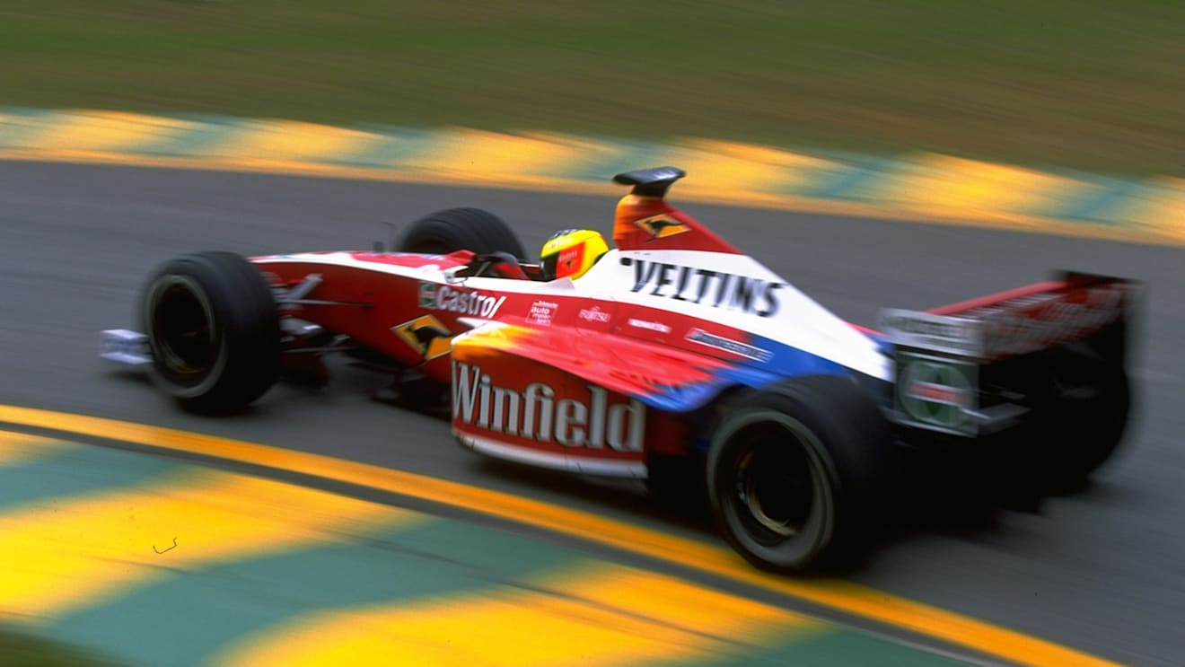 In 1998 and 1999, Williams ran this unorthodox colour scheme...