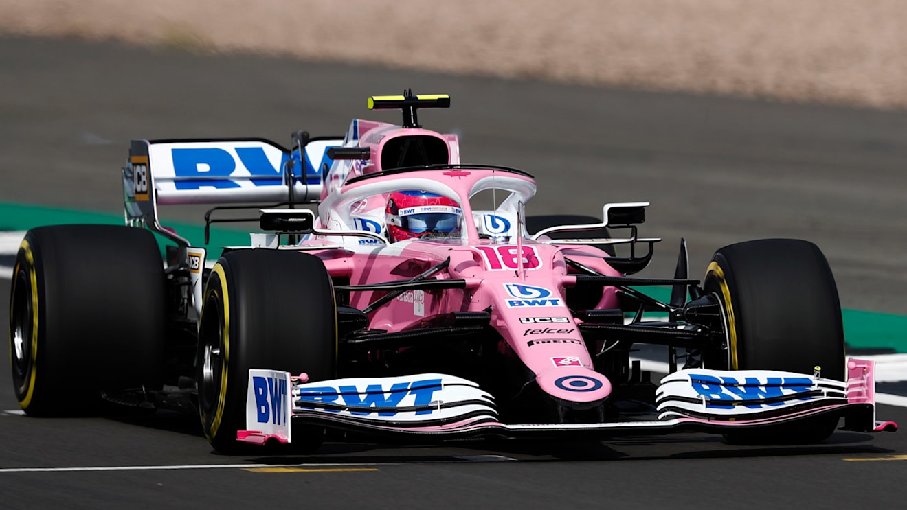 Lance Stroll tests the 2020 Racing Point RP20 at Silverstone