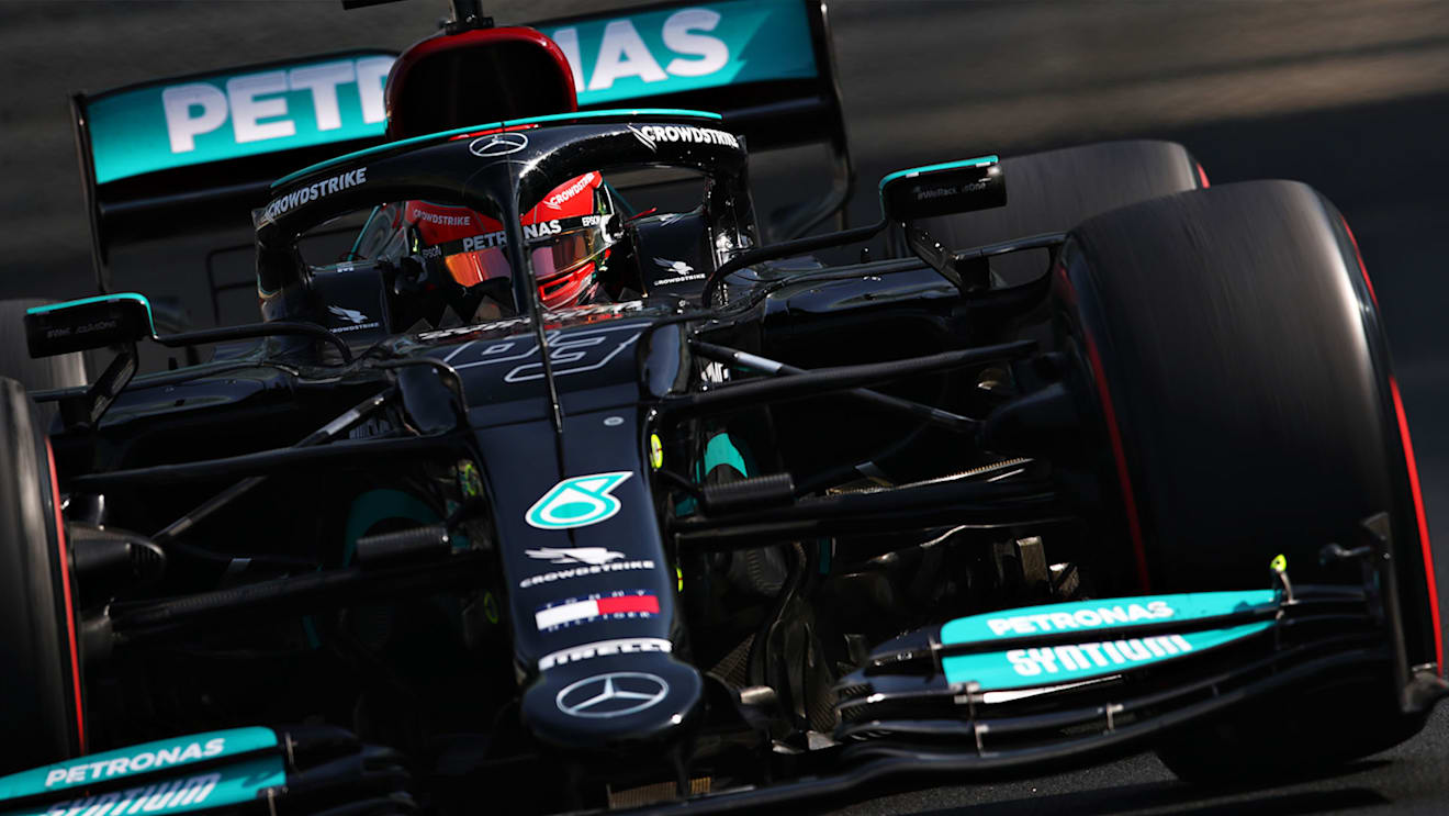Russell headed out for Mercedes