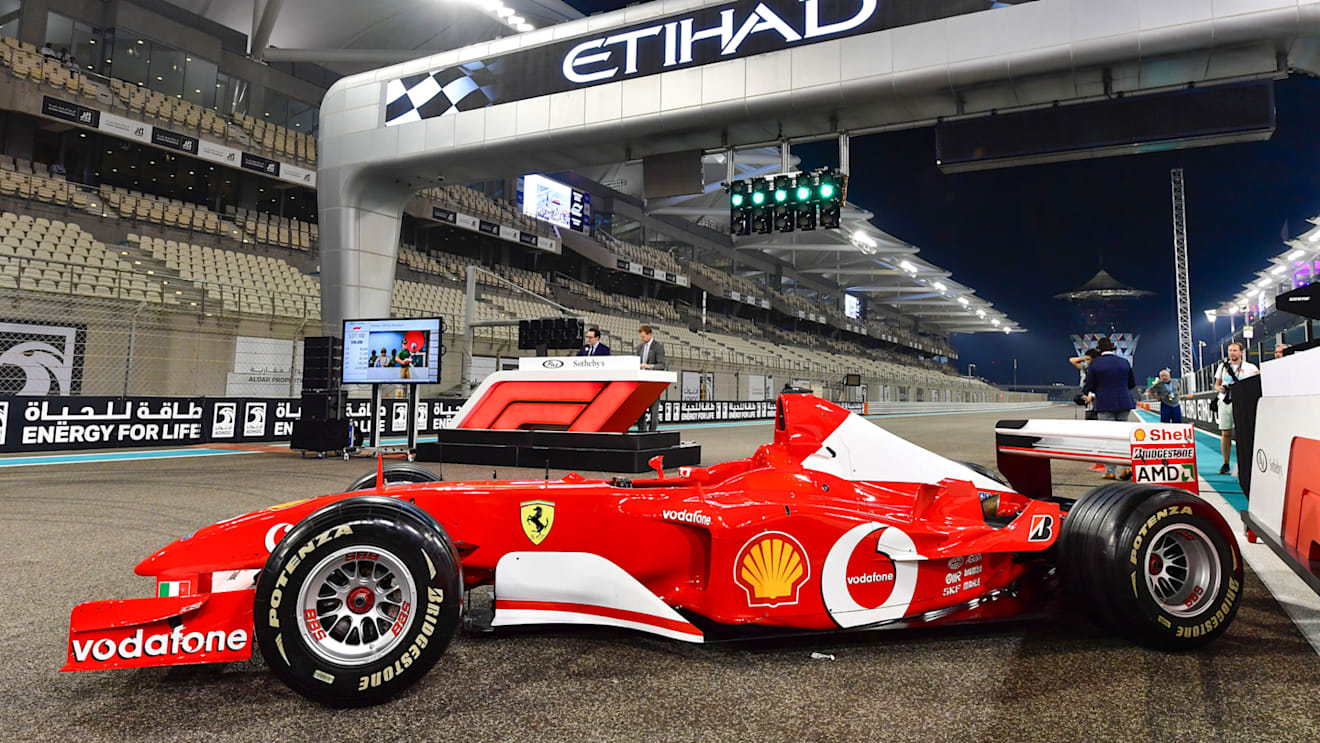 Yas Marina Circuit held RM Sotheby's auction for the F2002, among many other vehicles