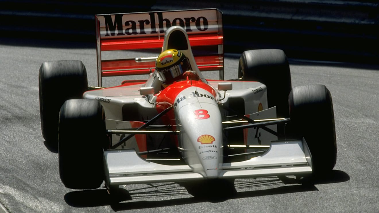 Senna took a record sixth Monaco win with the MP4/8A in 1993