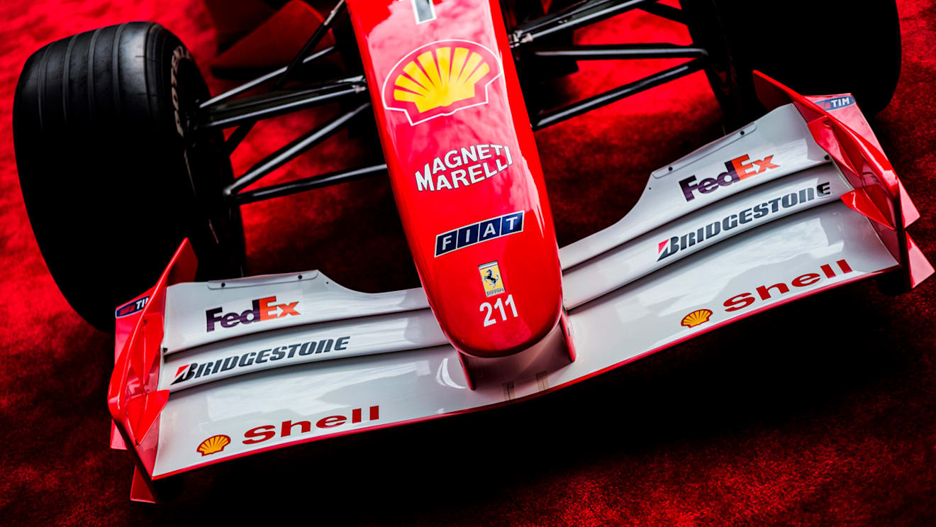 The F2001 on display at the Rockefeller Center, NYC, before the auction
