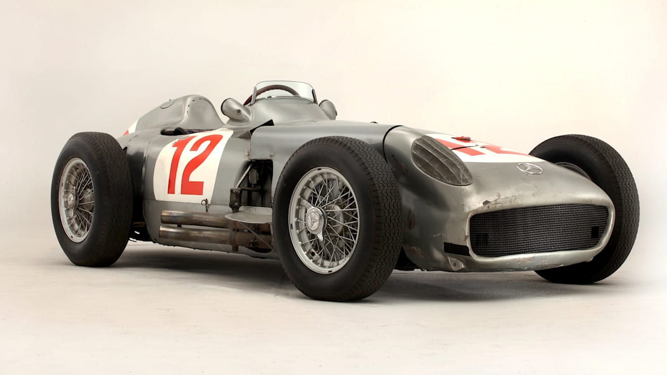 The ex-Juan Manuel Fangio, Hans Hermann and Karl Kling 1954 Mercedes W196R chassis #6, photograph courtesy of Bonhams