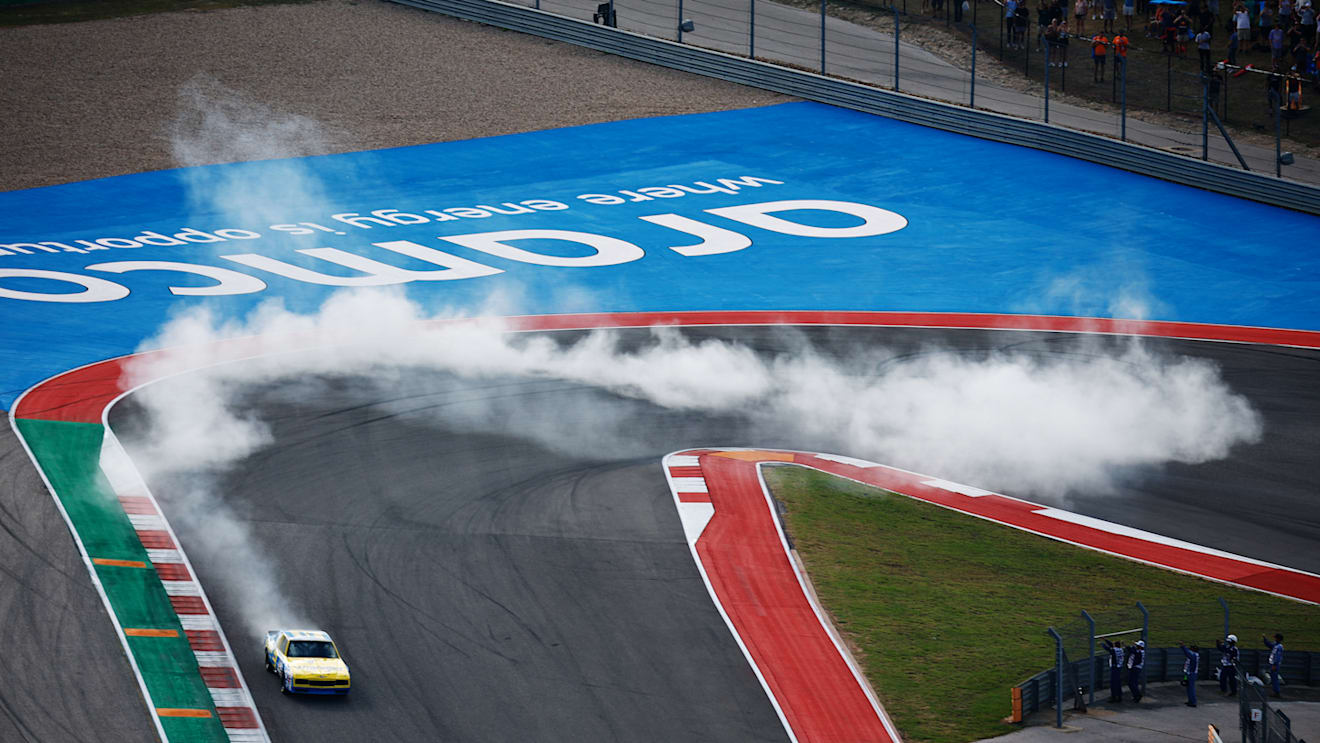 Ricciardo pulled off some drifts in the 1984 Chevrolet Monte Carlo