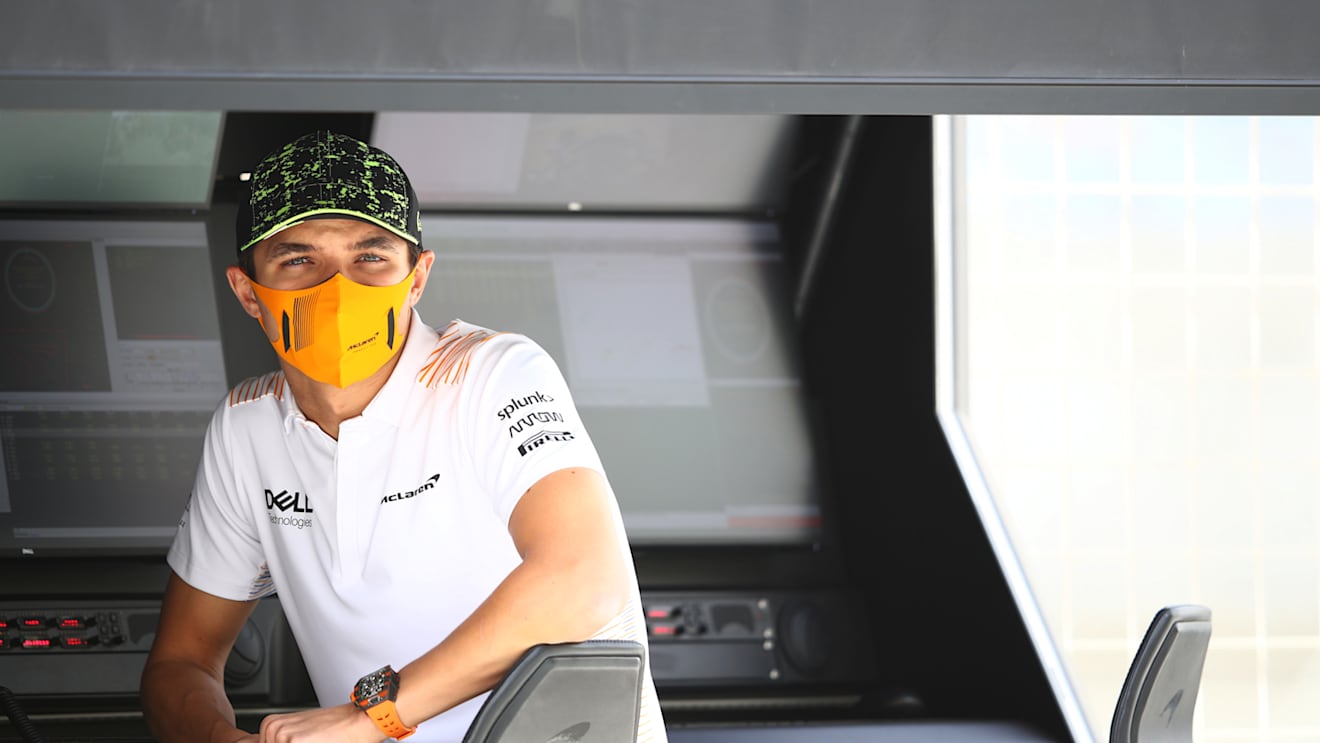 Norris watches on as Ricciardo leads for McLaren on Saturday morning