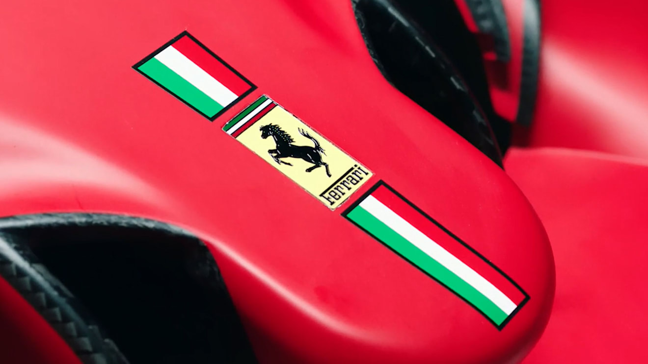 A close-up look at the sculpted nose