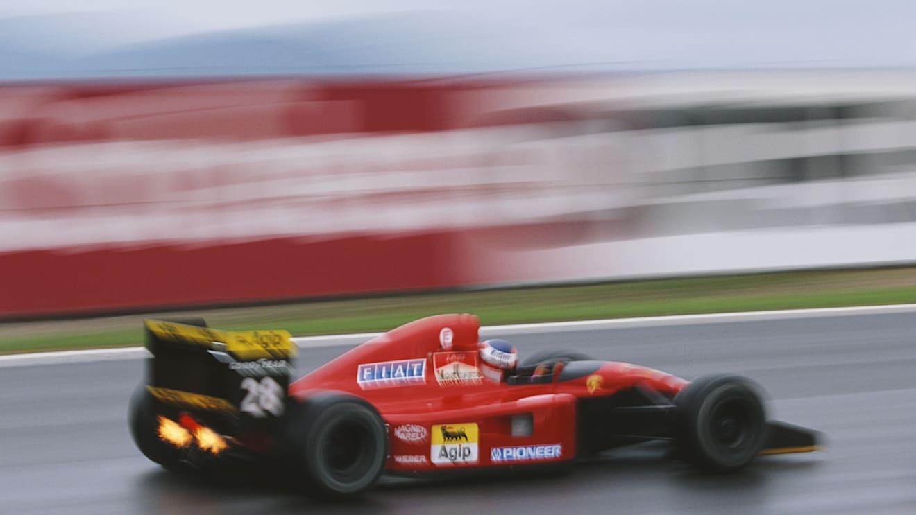 Jean Alesi of France managed three podiums for Ferrari in this turbulent season