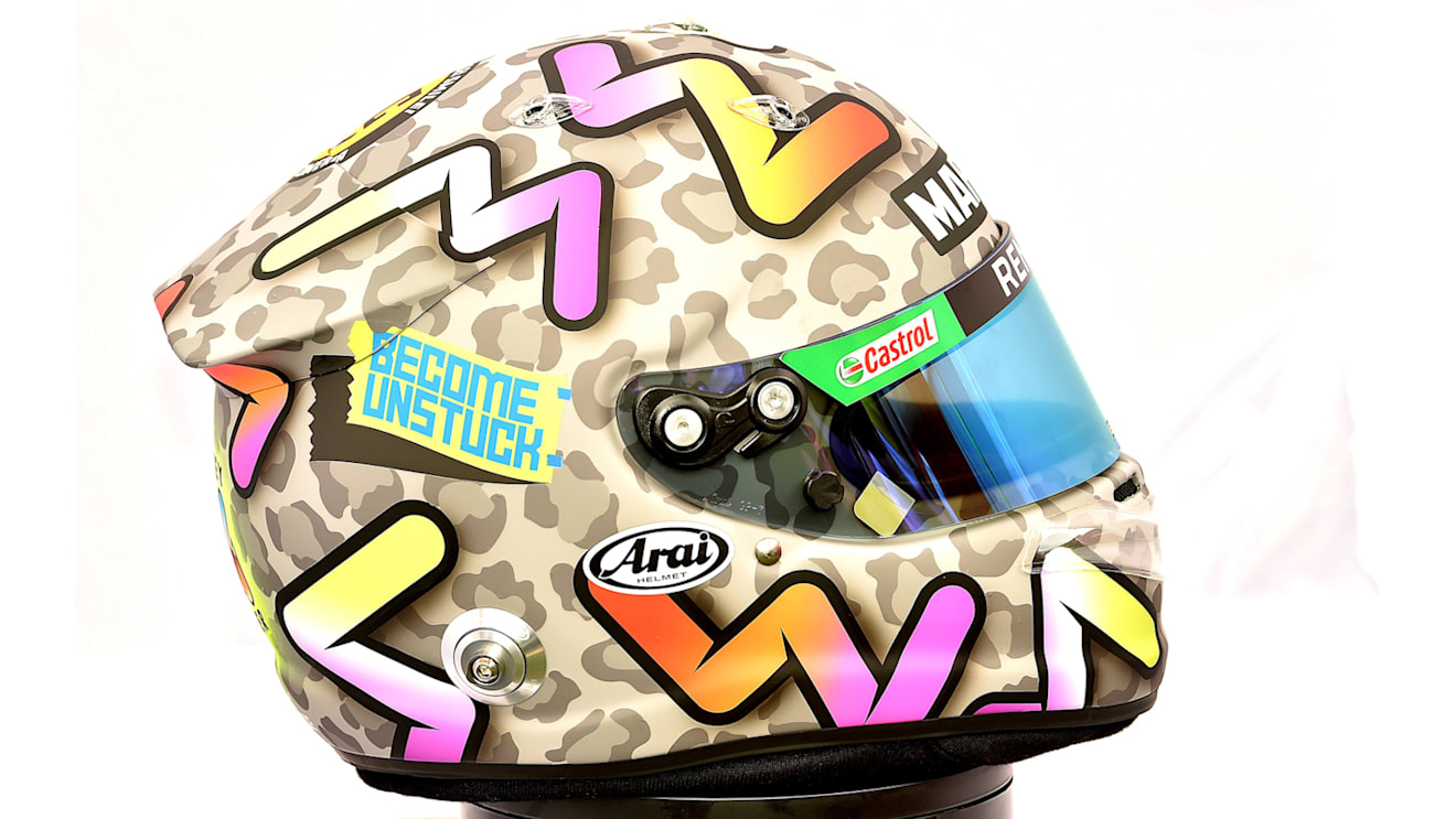 The helmet Ricciardo used for the 2020 season was certainly eye-catching