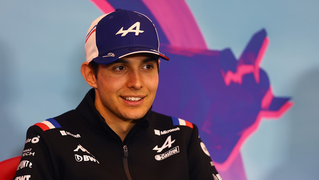Esteban Ocon of France and Alpine F1 looks on in the Drivers Press Conference during previews ahead of the F1 Grand Prix of Austria at Red Bull Ring on July 07, 2022 in Spielberg, Austria. (Photo by Lars Baron/Getty Images)