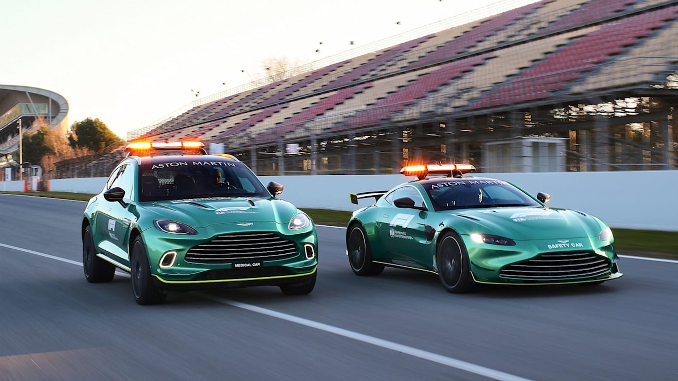 Swipe to see more images of Aston Martin's official Safety and Medical Cars for 2022