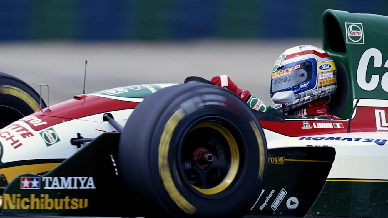 Fans will remember Zanardi as racing for Lotus in 1993 and 1994, with the Italian scoring a career best sixth place finish..(Photo by Pascal Rondeau/Getty Images) 