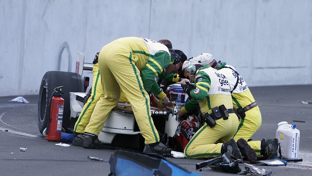 Zanardi was lucky to survive a brutal Champ Car crash in 2001, after which his legs were amputated. (Photo by: Jonathan Ferrey/Getty Images) 