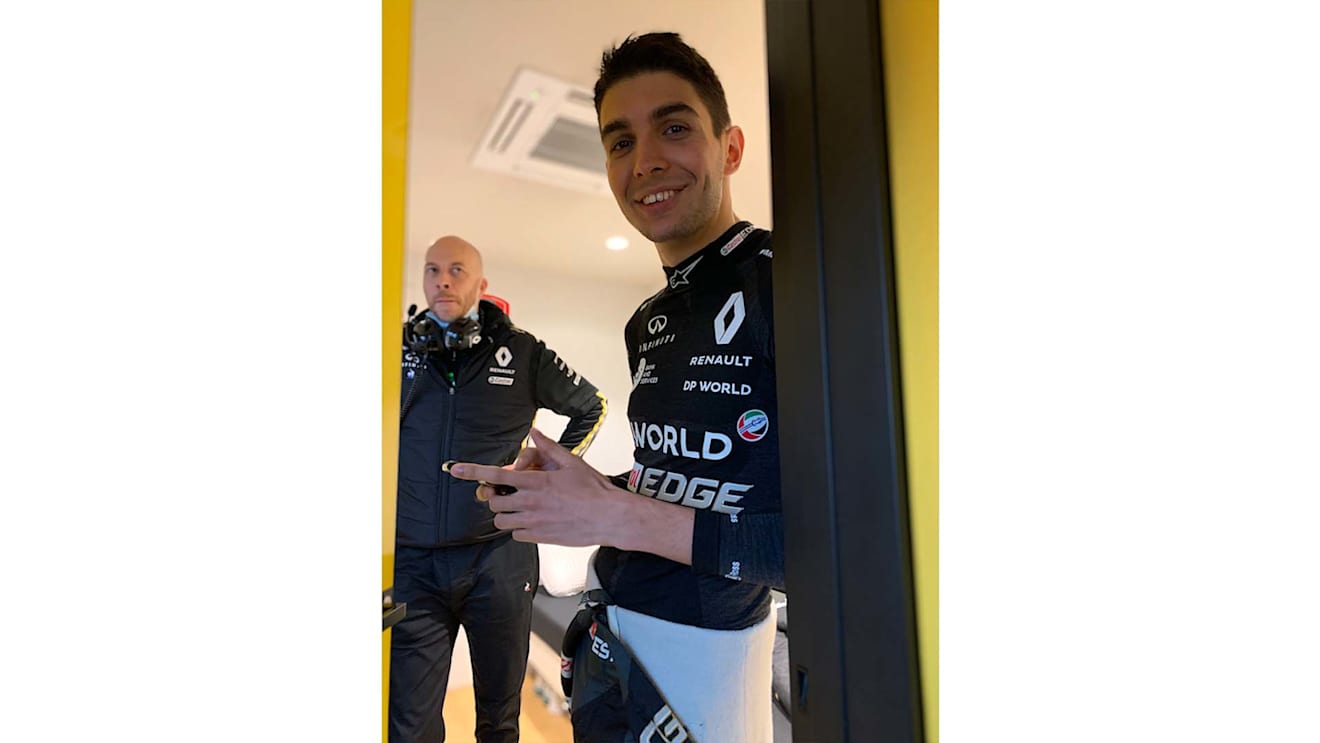 What does a driver do during a F1 track action delay?