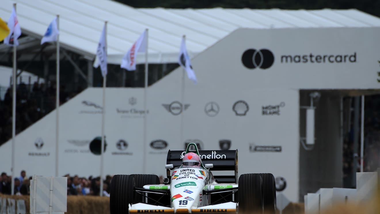 www.sutton-images.com Lorina McLaughlin (GBR) Toleman TG185 at Goodwood Festival of Speed, Goodwood, England, 30 June - 2 July 2017. © Sutton Images