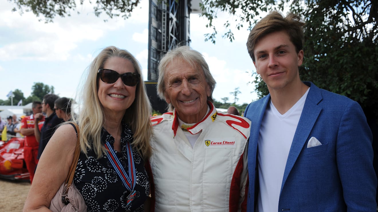 www.sutton-images.com Derek Bell (GBR) with Misti Bell (GBR) and Sebastian Bell (GBR) at Goodwood Festival of Speed, Goodwood, England, 30 June - 2 July 2017. © Sutton Images