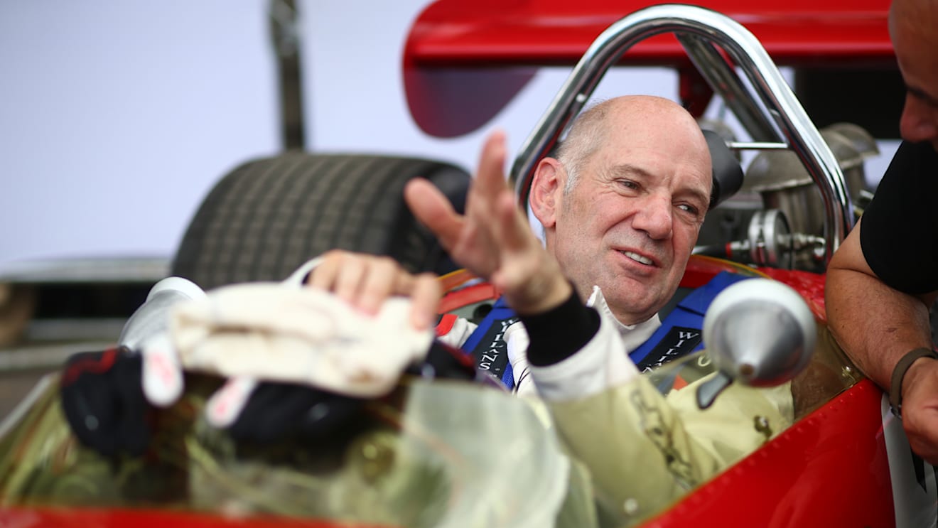 www.sutton-images.com Adrian Newey (GBR) Lotus 49B at Goodwood Festival of Speed, Goodwood, England, 30 June - 2 July 2017. © Sutton Images