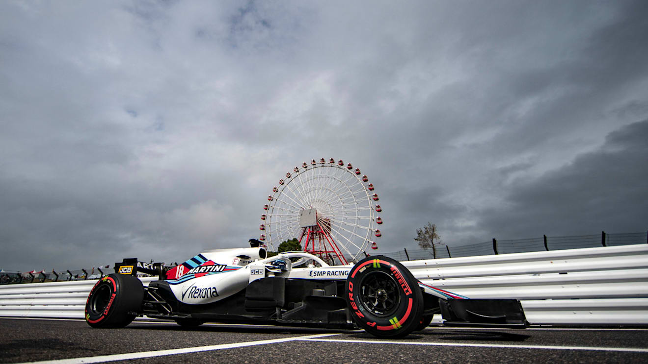 SUZUKA, JAPAN - OCTOBER 06: Lance Stroll, Williams FW41 during the Japanese GP at Suzuka on October 06, 2018 in Suzuka, Japan. (Photo by Glenn Dunbar / LAT Images)