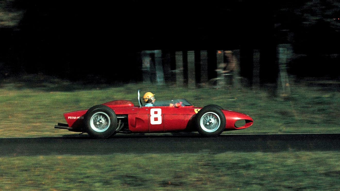 Ricardo Rodriguez (MEX) Ferrari 156, front row of the grid on Grand Prix debut.Italian Grand Prix, Monza, Italy, 10  September 1961. (Photo by Sutton Motorsport Images)