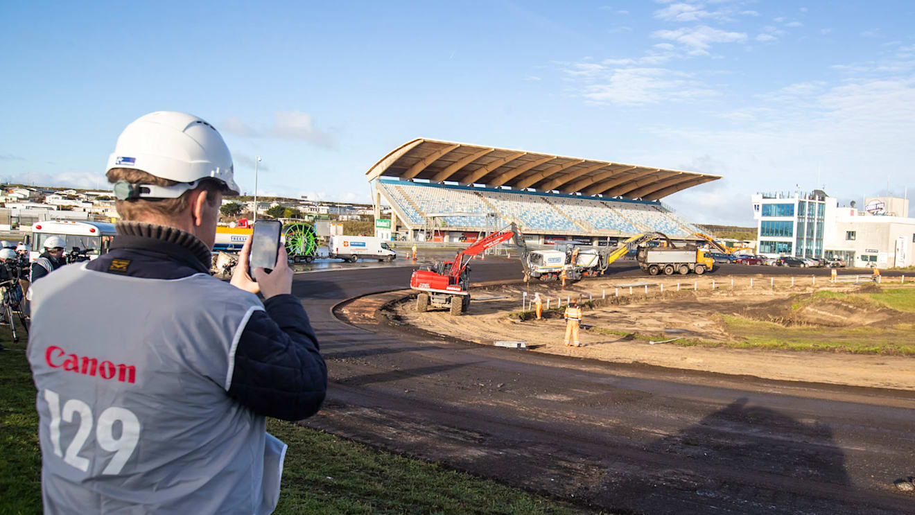 Construction of circuit updates at Zandvoort, host of the 2020 Dutch Grand Prix, December 2019. © Chris Schotanus