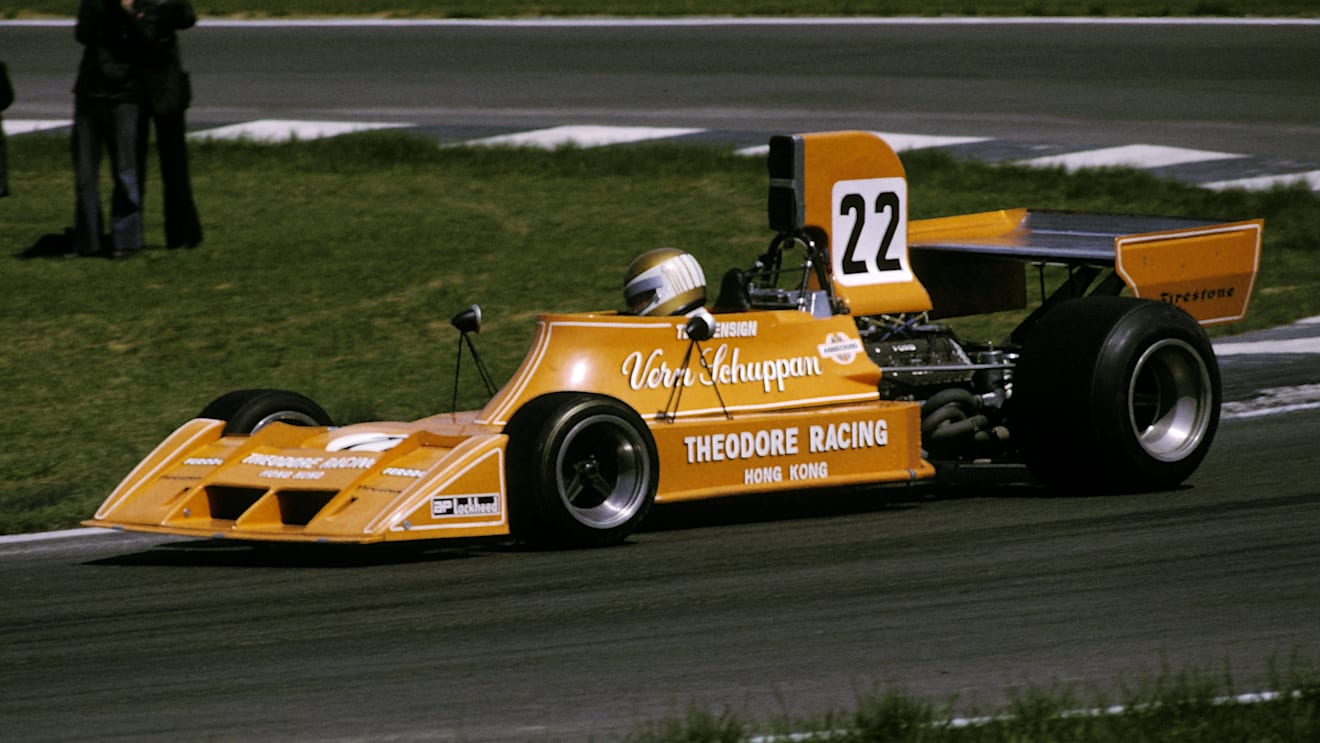 Vern Schuppan, Theodore Ensign N174, crashed out of the race on lap six following a brake failure. Monaco Grand Prix, Monte Carlo, 26 May 1974. © Sutton Motorsport Images