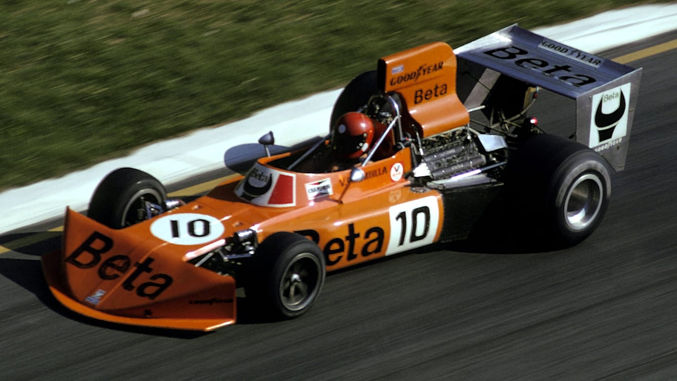 Vittorio Brambilla, March 741, crashed out of fifth position on lap 17. Italian Grand Prix, Monza, 8 September 1974. © Sutton Motorsport Images