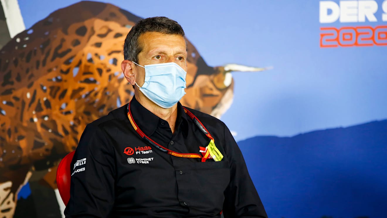 Guenther Steiner, Team Principal, Haas F1 in the press conference 