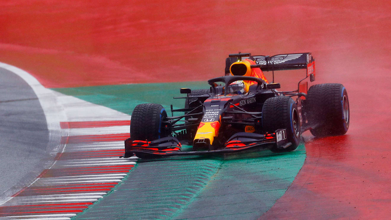 Formula One F1 - Steiermark Grand Prix - Red Bull Ring, Spielberg, Styria, Austria - July 11, 2020
Red Bull's Max Verstappen spins during qualifying, following the resumption of F1 after the outbreak of the coronavirus disease (COVID-19)
 REUTERS/Leonhard Foeger/Pool