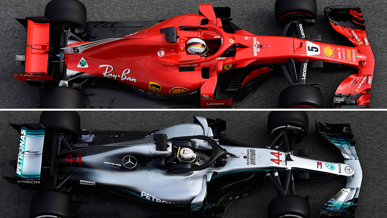 Ferrari have lengthened their wheelbase considerably in 2018, bringing it more in line with that of rivals Mercedes. © Sutton Images