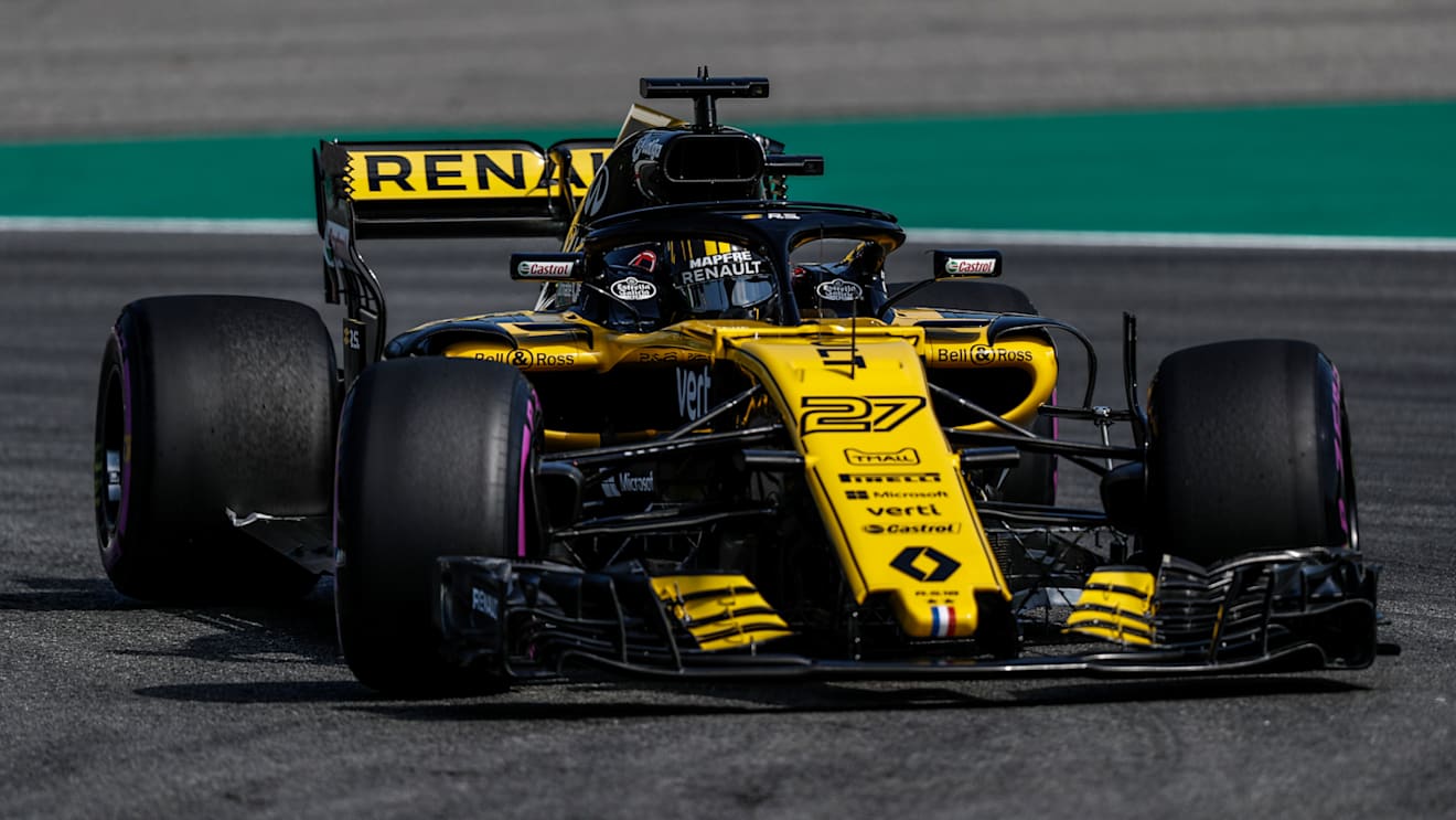 ...while Nico Hulkenberg got the new one and finished in P5. © Sutton Images